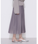 ソフトチュール×ウーリー分繊トリコット広巾 スカート