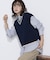 ケーブル編 ニットベスト