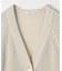和紙混ドライタッチ ニットカーディガン