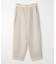 キュプラリネン/トリアセリネンサテン バレルシルエットパンツ