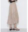 〔 TALLサイズ 〕 【セットアップ対応】カッセンシフォンオーガンジー アシンメトリーギャザースカート