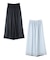 〔 TALLサイズ 〕 割繊×シフォン プリーツパンツ