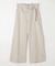 〔 TALLサイズ 〕 リネン／トリアセテート ハイウエストパンツ