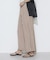 割繊×シフォン プリーツパンツ