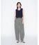 高密度リネンストレッチ バレルパンツ