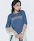 〔 +サイズ 〕 ヴィンテージプレーティング天竺 ロゴプリントTシャツ