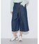 リネンデニム キュロットパンツ