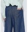 リネンデニム キュロットパンツ