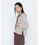 リネンジオメトリックレース ペプラムカーディガン
