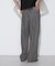 〔 +サイズ 〕 リネンモダール ストライプパンツ