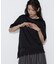 スーピマコットン 裾レースコンビネーションTシャツ