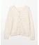 【前後2WAY】フリンジジャカード ニットカーディガン