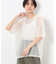 【洗える】トリコットシフォン クルーネックＴシャツ