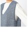 〔 +サイズ 〕 【前後２ＷＡＹ】ミックスカラーリネンコード ニットベスト