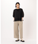 〔 +サイズ 〕 【セットアップ対応】麻調合繊ワイドパンツ