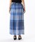 〔 +サイズ 〕 ラミーコットンチェック スカート