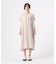 〔 +サイズ 〕 アセテートリネンタッサー  クルーネックロングシャツジレ
