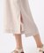 〔 +サイズ 〕 アセテートリネンタッサー  クルーネックロングシャツジレ