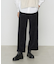 細コーデュロイ ワイドパンツ