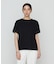 〔 +サイズ 〕 プレーティング天竺 袖シアーTシャツ
