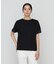 〔 +サイズ 〕 プレーティング天竺 袖シアーTシャツ
