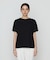 〔 +サイズ 〕 プレーティング天竺 袖シアーTシャツ