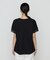 〔 +サイズ 〕 プレーティング天竺 袖シアーTシャツ