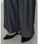 オトナシャンブレー タックワイドパンツ