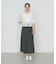 【セットアップ対応】ナイロン2WAYストレッチ ラップ風スカート