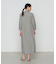 ストレッチタフタ シャツドレス