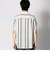 カスケードストライププリント　半袖シャツ