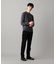 リンクスチェック柄 モックネックニット