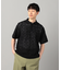 メッシュ編み ニットポロ