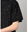 メッシュ編み ニットポロ