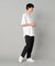 シルケットスムース ラインTシャツ