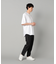 シルケットスムース ラインTシャツ