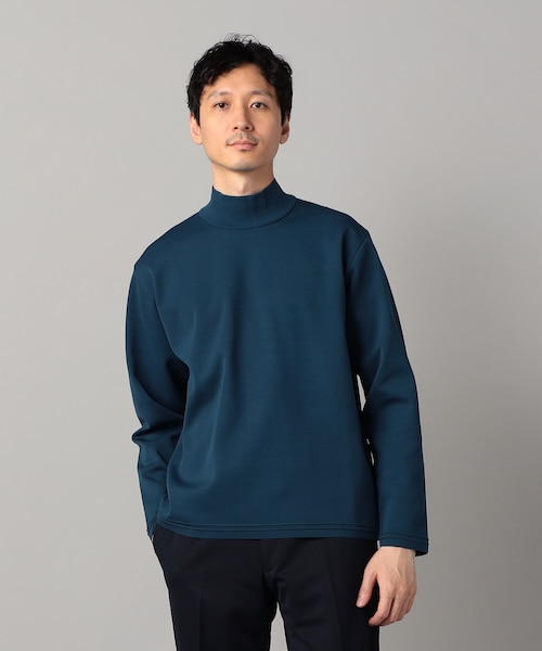 TANGRAM ネイビー モックネック M ミラノリブ モックネックニット｜コムサ・メンの通販｜&mall（アンド