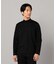 シルキーポンチ モックネック長袖Tシャツ