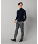 【セットアップ対応】ポリエステルドビーストレッチ テーパードパンツ
