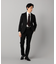【セットアップ対応】ポリエステルドビーストレッチ テーパードパンツ