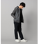 ニットコンビ ジップアップパーカ