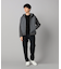 ニットコンビ ジップアップパーカ