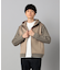 ニットコンビ ジップアップパーカ