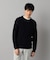 ブランケットステッチ クルーネックニット