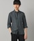 〔LIBECO 〕リネンブロード 7分袖レギュラーカラーシャツ