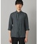 〔LIBECO 〕リネンブロード 7分袖レギュラーカラーシャツ