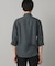 〔LIBECO 〕リネンブロード 7分袖レギュラーカラーシャツ