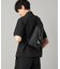【COMME CA MEN BLACK】ネオプレーントライアングルボディーバッグ