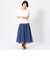 コットン　ギャザースカート