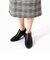 サスペンダー付き チェックスカート